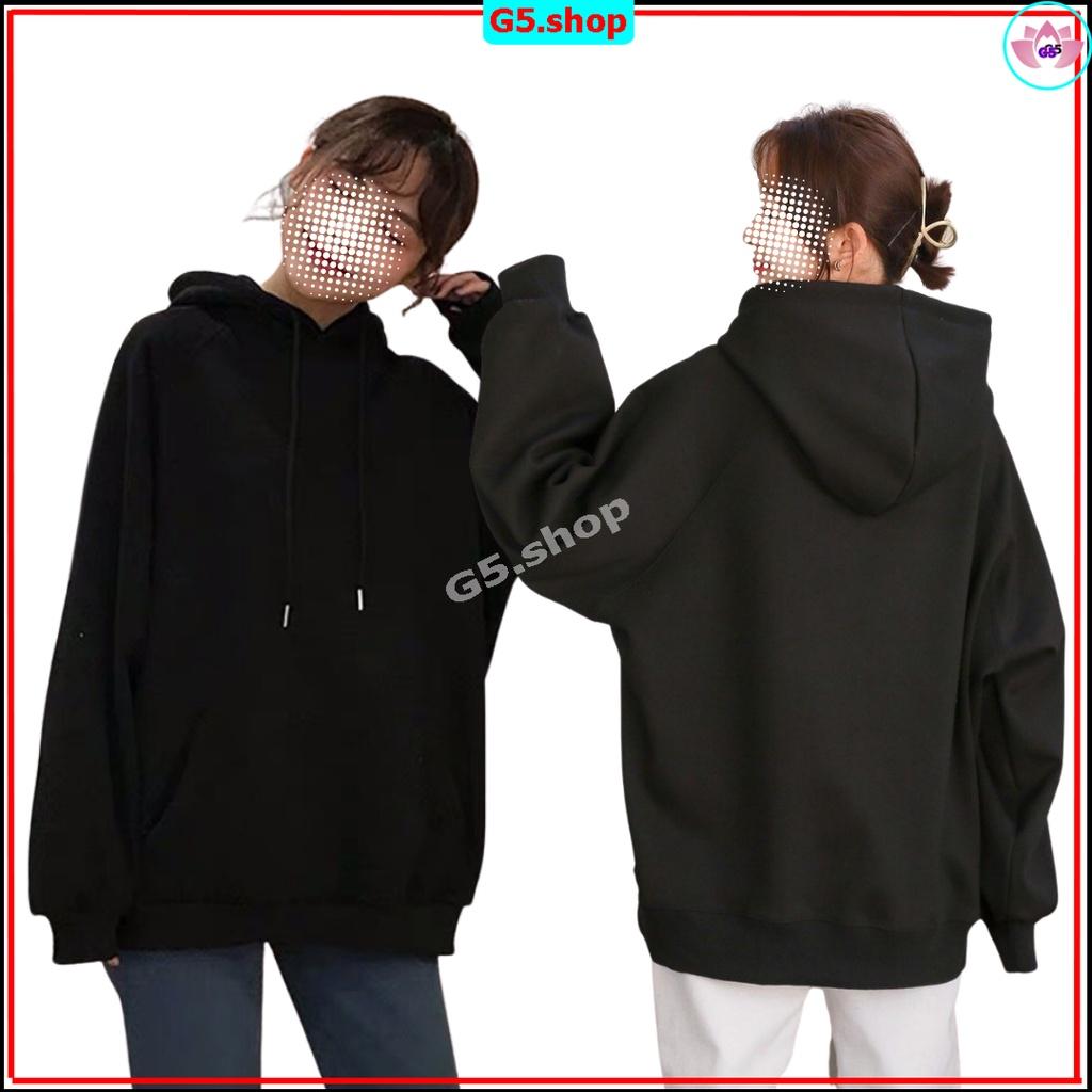 Áo khoác hoodie trơn form rộng chất Nỉ Ngoại Dày dặn 3 Màu Nam Nữ Ulzzang Unisex, mẫu hoddie hot nhắt năm G5