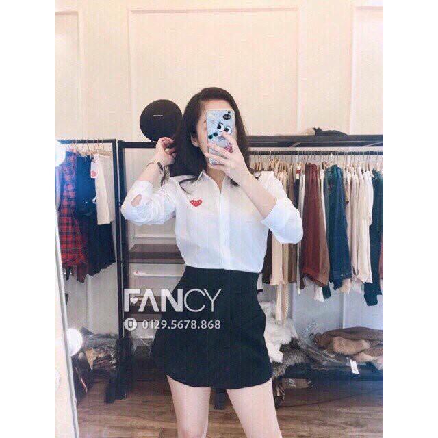 Áo sơ mi Unisex Hình Trái Tim Freesize 54kg SM01