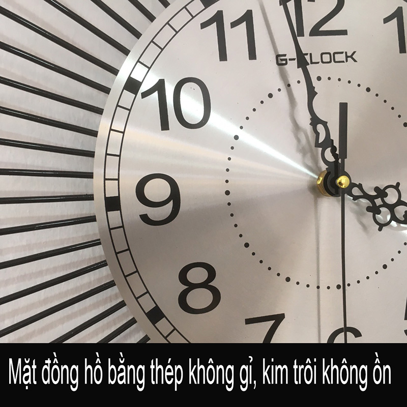 Đồng hồ Treo Tường, đồng hồ decor nghệ Thuật Cao Cấp hiện đại 3D kích cỡ lớn treo phòng khách 2339
