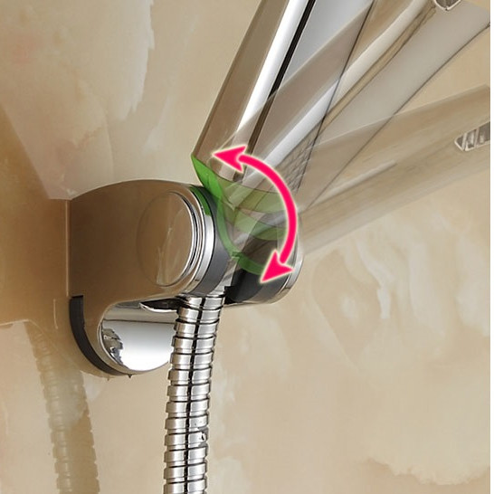 Bộ vòi tắm 3 chế độ mạ chrome cao cấp không đường viền