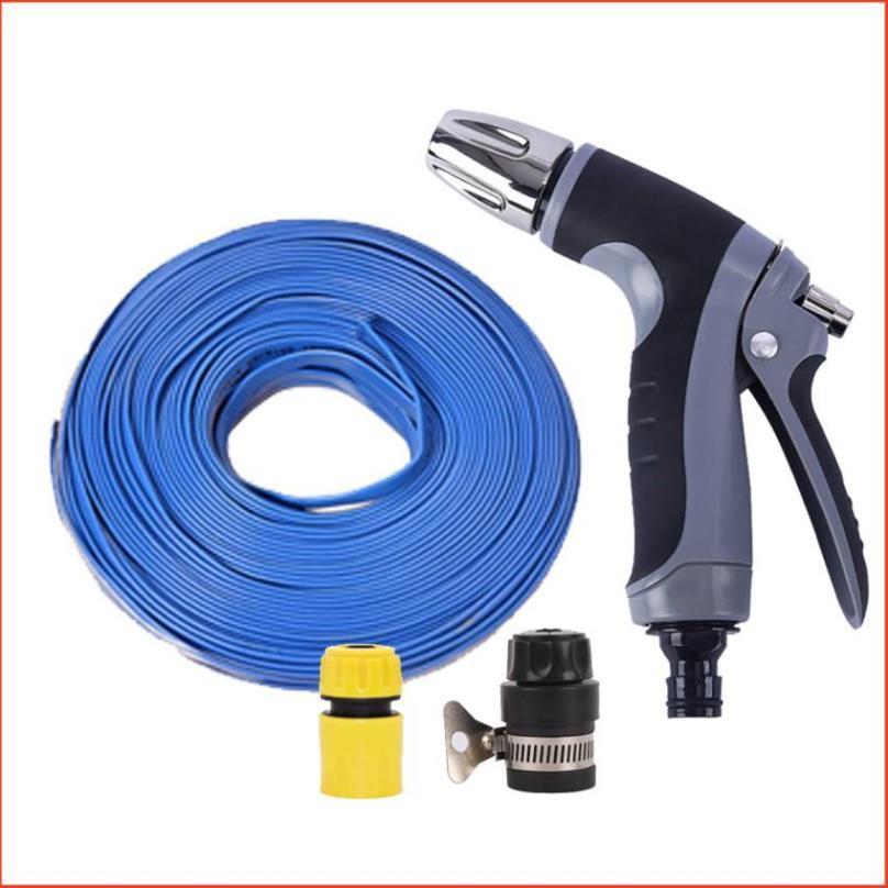 Bộ dây và vòi xịt tăng áp rửa xe tưới cây