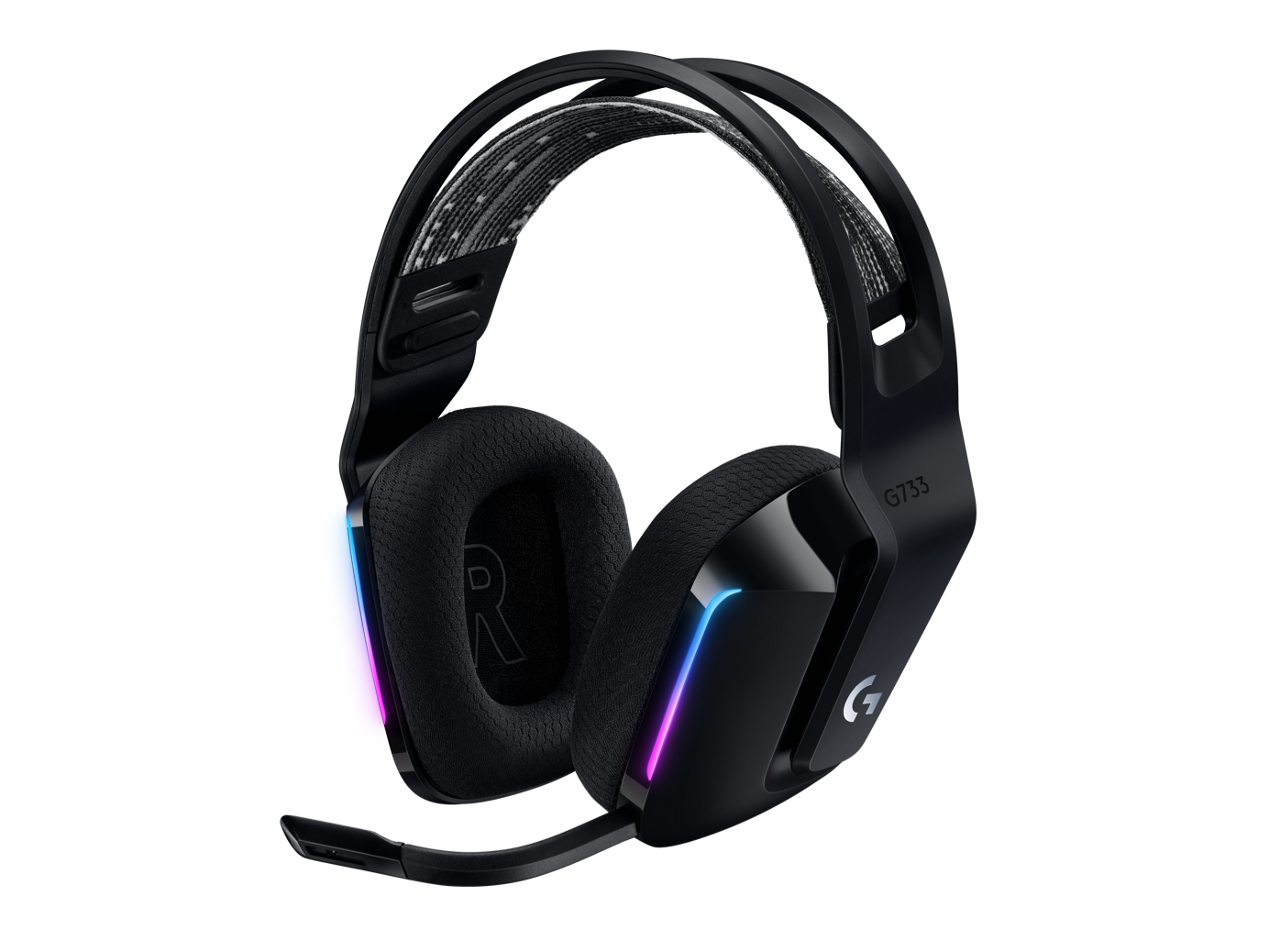 Tai nghe game không dây Lightspeed Logitech G733, RGB Lightsync, màn loa Pro-G, Mic Blue Voice -Hàng chính hãng