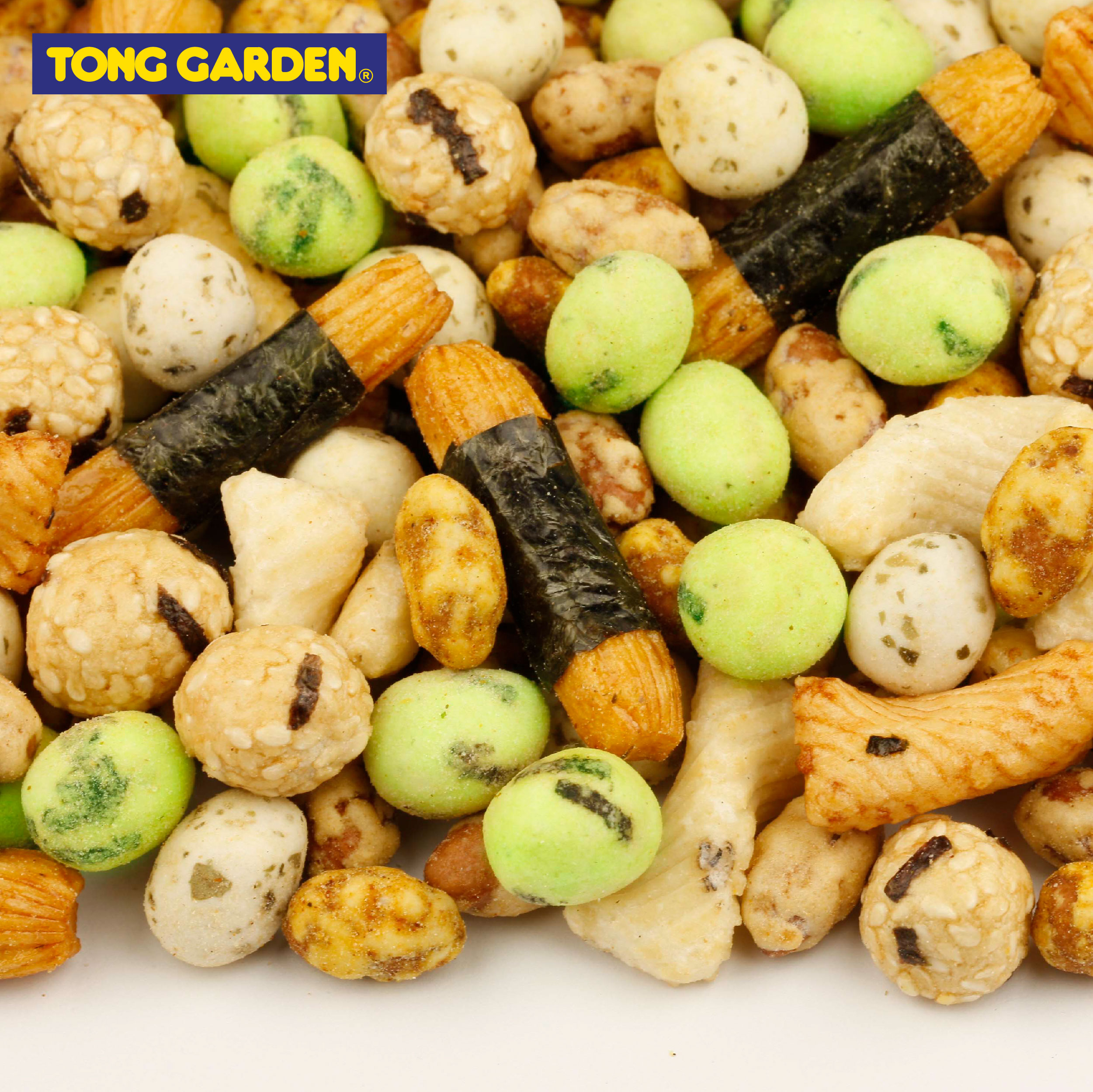 ĐẬU PHỘNG DA CÁ VÀ BÁNH GẠO NHẬT BẢN TONG GARDEN LON 150G