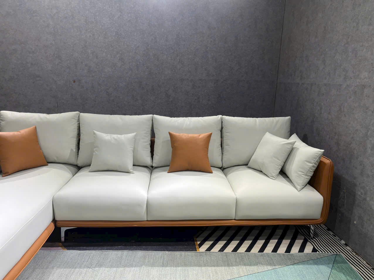Sofa phong khách Juno sofa góc InterMilan NK2025 KT 2m5 x 1m8