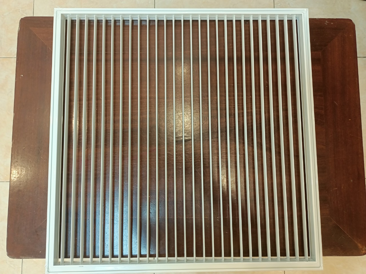 Cửa gió nan bầu dục 600x600mm cửa gió hồi miệng gió vuông, miệng gió nhôm, nan gió