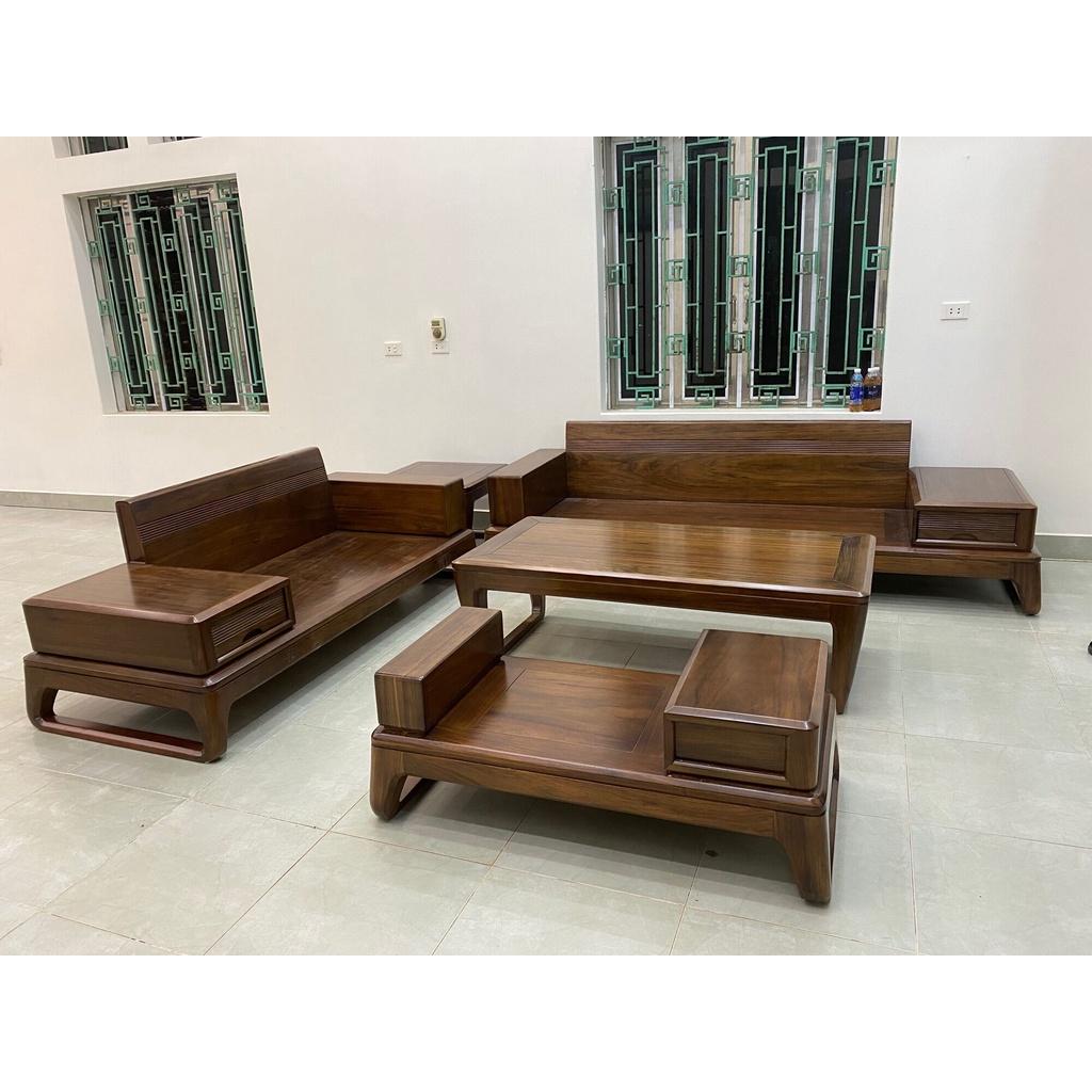 Bộ Sofa Phòng Khách Gỗ Tự Nhiên Cao Cấp Đã Bao Gồm Đệm