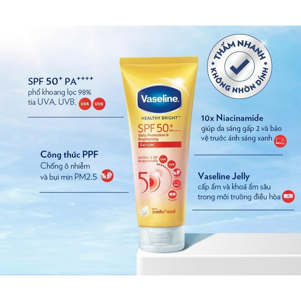 Tinh Chất Chống Nắng Toàn Thân Vaseline Brightening Serum SPF50+ PA++++ 300ml