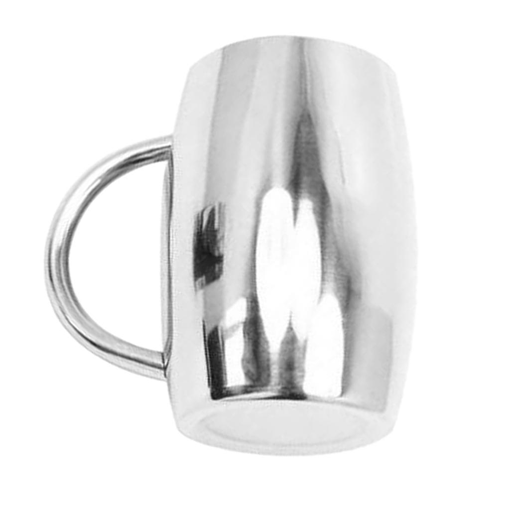 Stainless Steel Mug Portable Camping Hiking Water Tea Coffee Cup 350ml