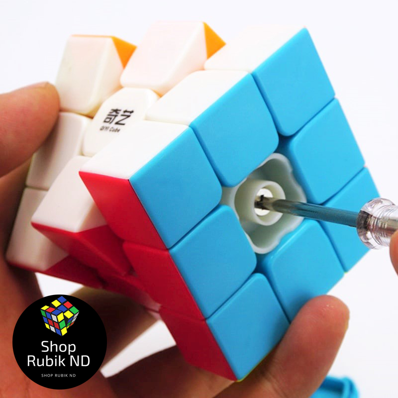 Rubik 3x3 QiYi Warrior S Stickerless Rubic 3 Tầng Không Viền