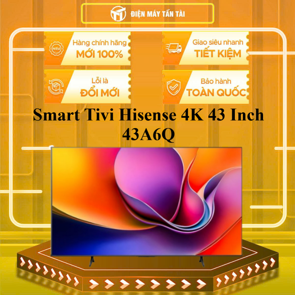 43A6Q - Smart Tivi Hisense 4K 43 Inch 43A6Q - HÀNG CHÍNH HÃNG - GIAO HCM