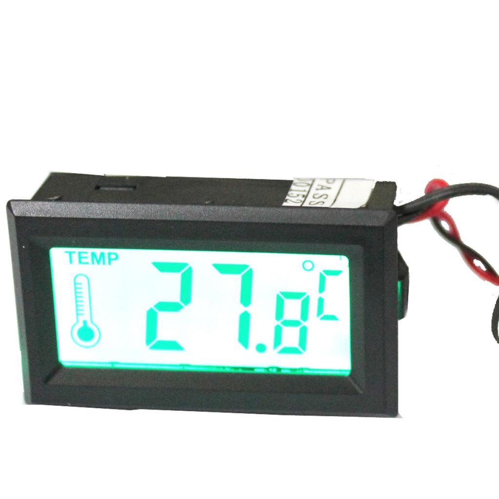 LED LCD Screen Digital Thermometer Temperature Meter Gauge C/F