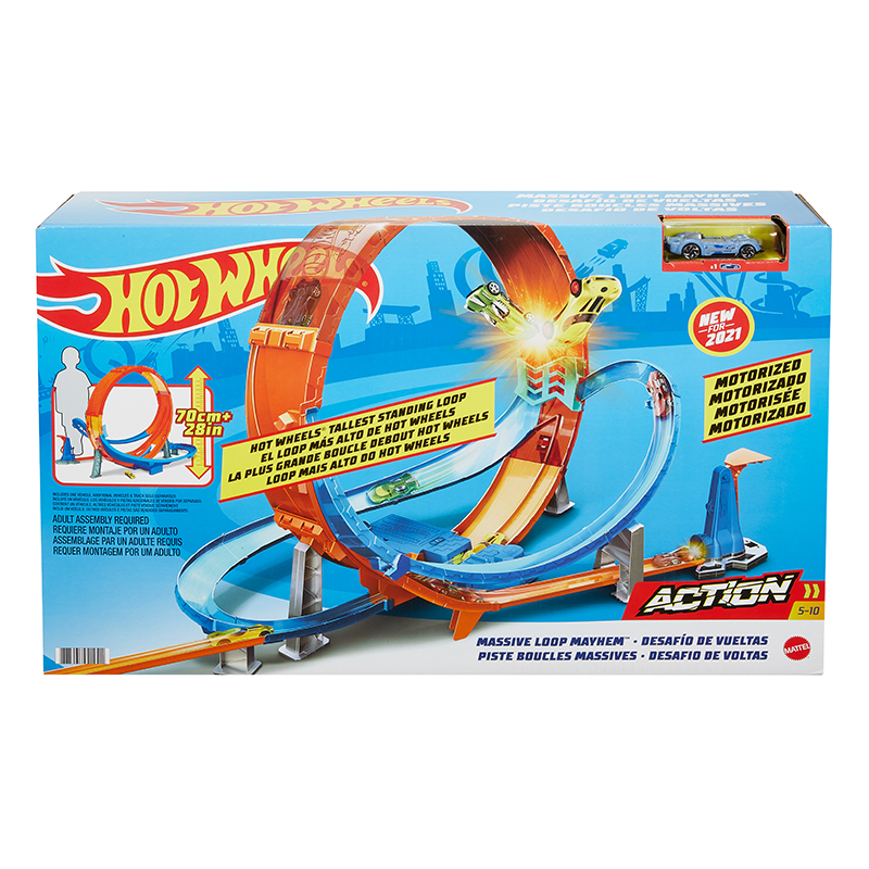 Bộ Đồ Chơi Hot Wheels Đường Đua Xoắn Ốc Cực Đại GTV14