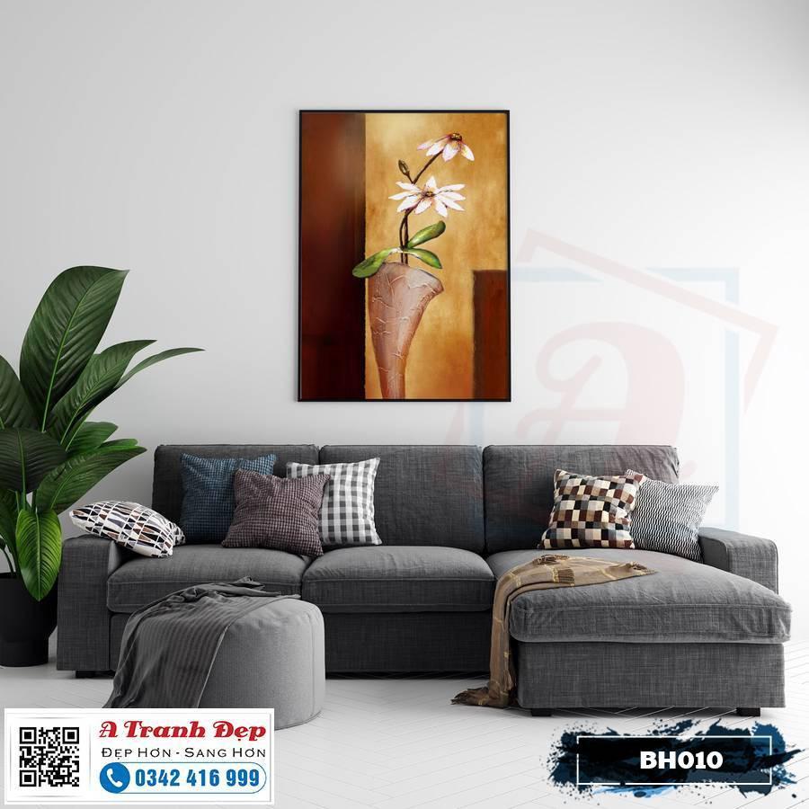 Tranh Canvas bình hoa nghệ thuật - BH010