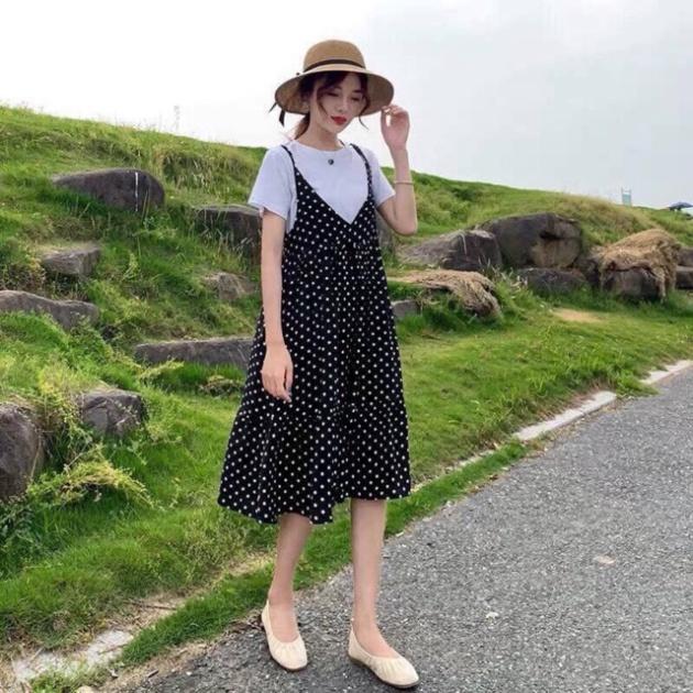 Sét yếm chấm bi đẹp