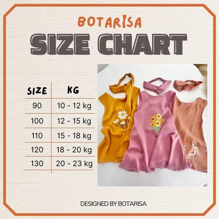 Váy bé gái Botarisa vải lụa ngọc trai dáng xuông họa tiết thêu hoa tinh tế cho trẻ từ 10-30kg
