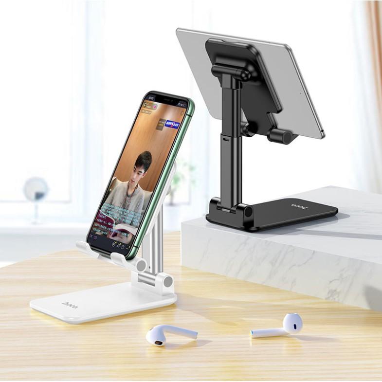 Giá đỡ Điện thoại máy tính bảng Hoco PH29A để bàn gấp gọn đa năng chống tê mỏi xem video web phim sinh viên văn phòng  - Hàng chính hãng