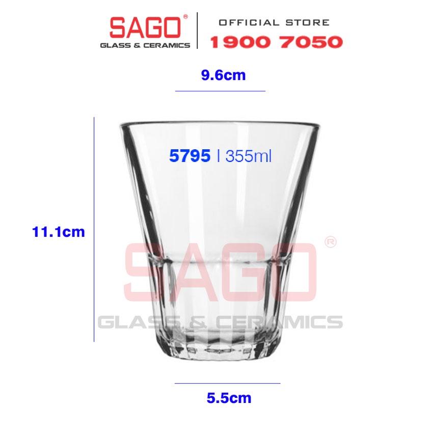 Ly thủy tinh Cường Lực Brooklyn Rocks 266ml , 355ml | Tuỳ Chọn Dung Tích
