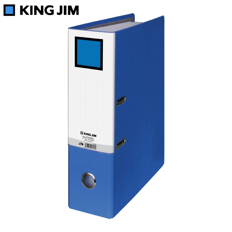 BÌA CÒNG BẬT F4-9CM KING JIM 2797GSV BLUE