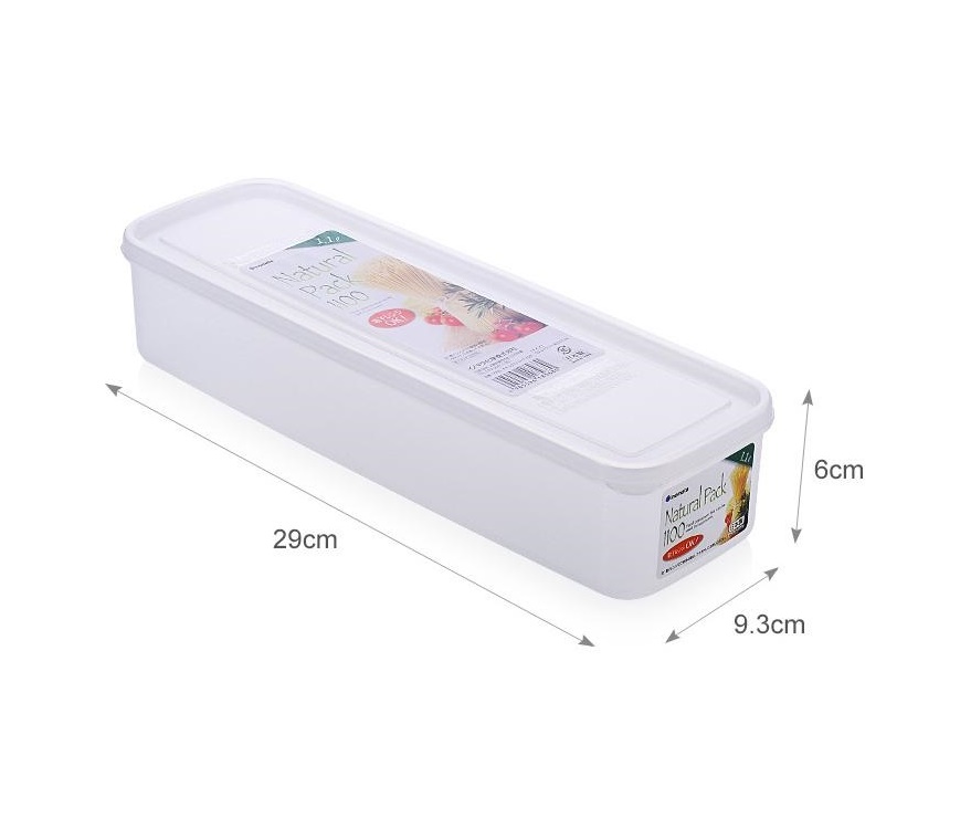 Hộp bảo quản thực phẩm chữ nhật, nắp mềm 1100ml