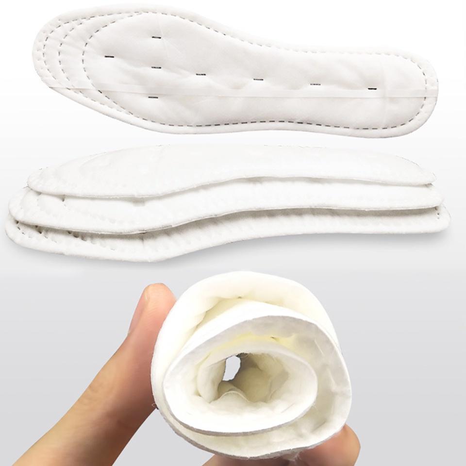 Set 5 Cặp Đế Lót Giày Cotton Mềm Mại Thấm Hút Mồ Hôi Chống Trượt Thoáng Khí Dành Cho Nam Nữ