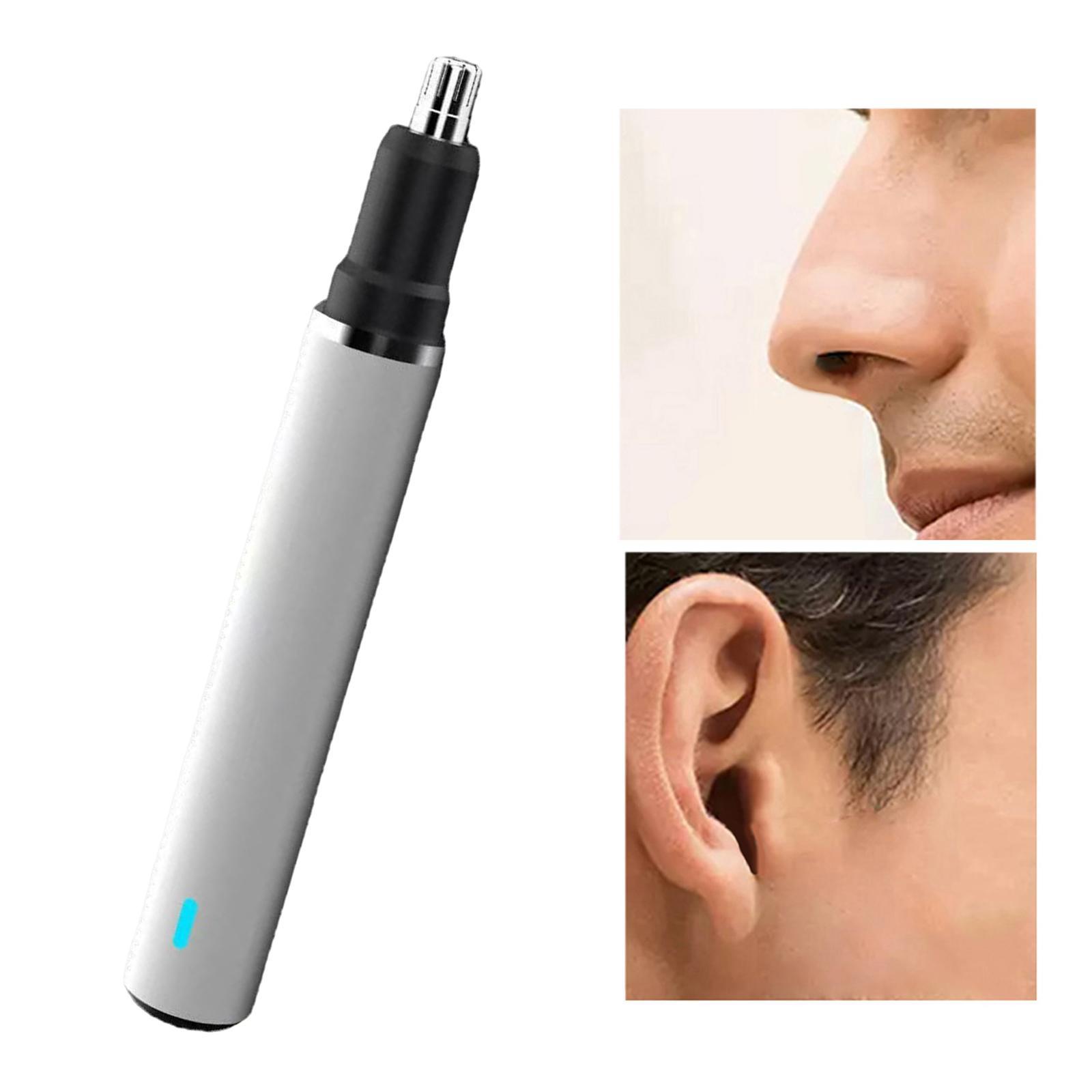 Waterproof Nose Ear Hair Trimmer 6000RPM Rotation Speed Facial Shaver for Travel Home