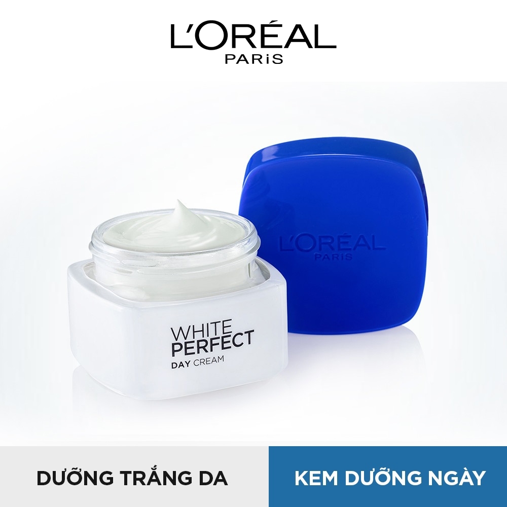 Bộ Kem Dưỡng Trắng Mượt Đều Màu Đêm 50ml + Kem Dưỡng Trắng Mượt Đều Màu Ngày 50ml L'Oreal Paris White Perfect