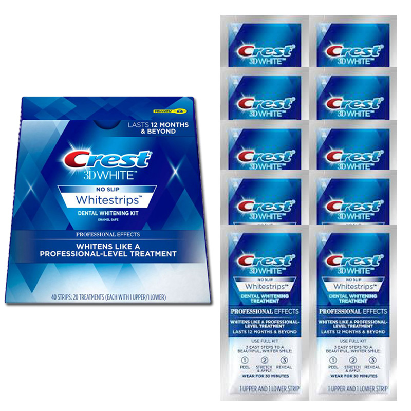 Miếng dán trắng răng Crest White Effects - Crest 3D Whitestrips Supreme Professional