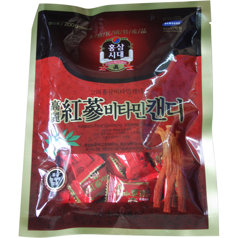 Combo 5 Kẹo hồng sâm Vitamin- Korean Red Ginseng Vitamin Candy (200g/gói)