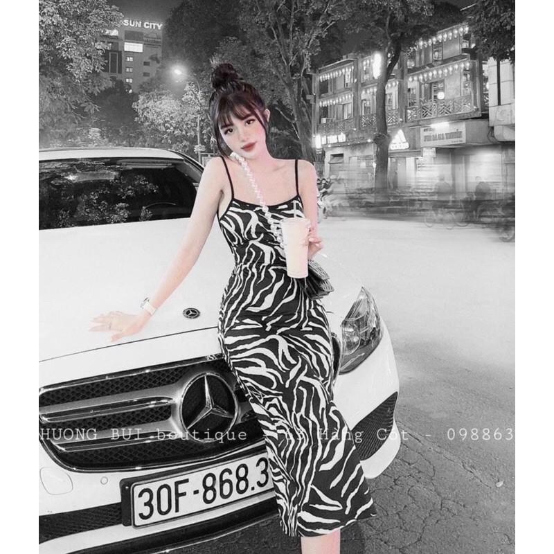 Váy maxi dài da báo cực chất mới về sẵn hàng