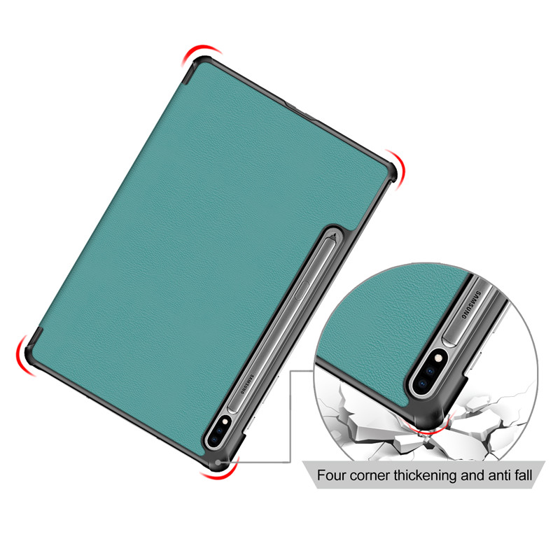 Case Bao da chống sốc cho Samsung Galaxy Tab S6 10.5 inch hiệu HOTCASE trang bị khe đặt bút mặt lưng thiết kế siêu mỏng hỗ trợ Smartsleep, gập nhiều tư thế, tản nhiệt tốt - Hàng nhập khẩu