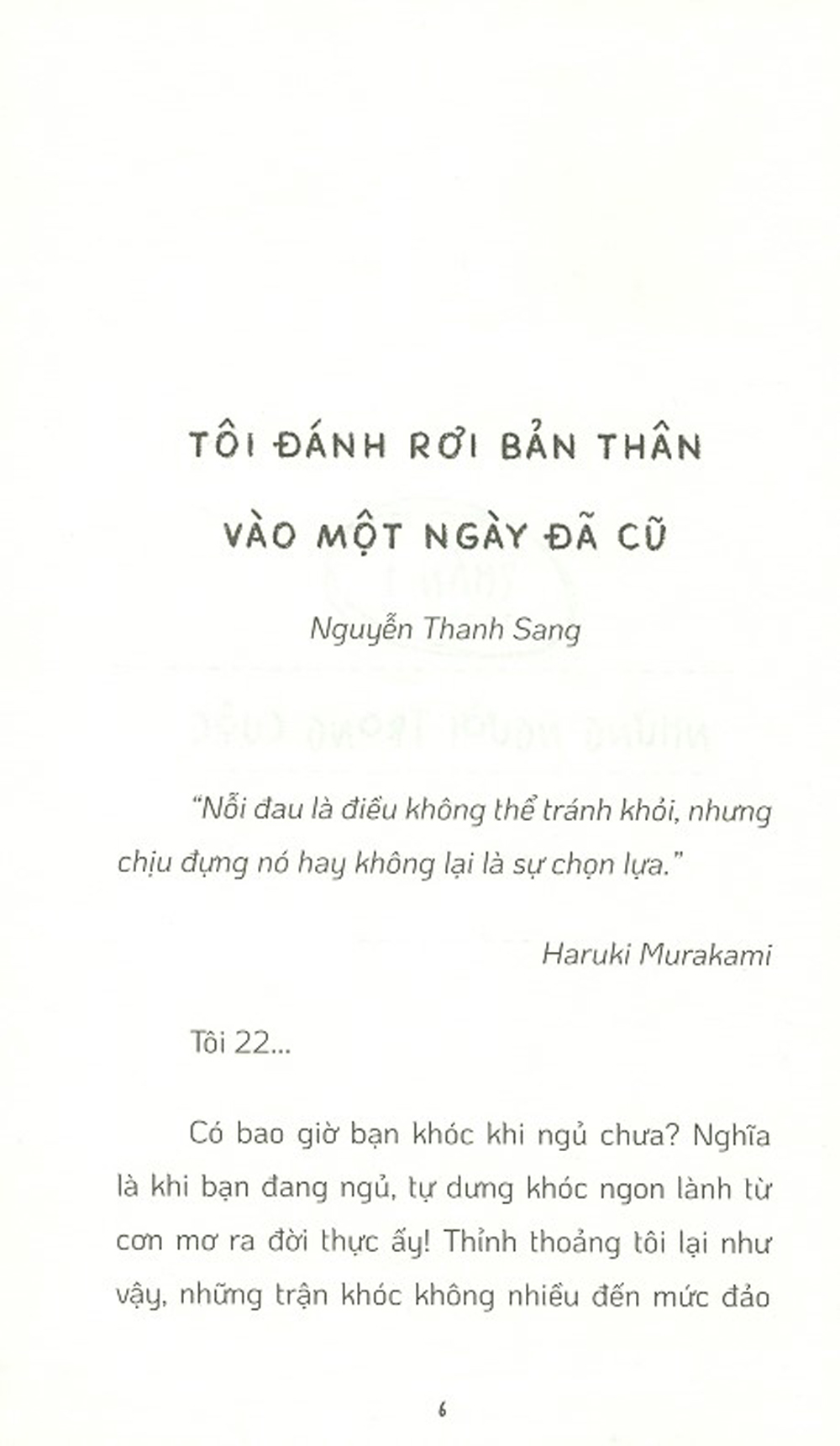 Những Đêm Không Ngủ Những Ngày Chậm Trôi