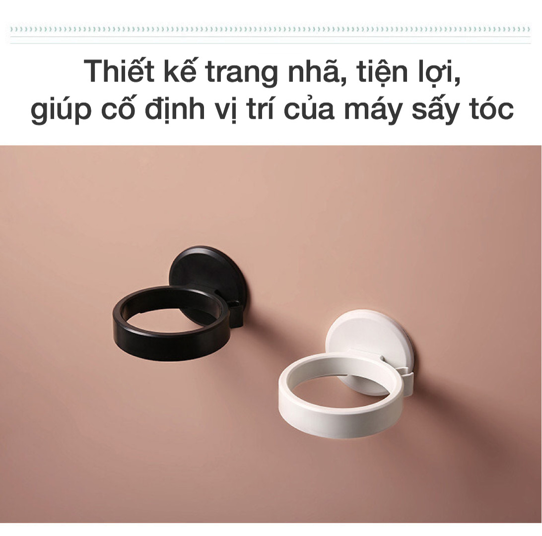 Giá Treo Máy Sấy Tóc Siêu Tiện Lợi, Gọn Gàng, Không Cần Khoan Tường