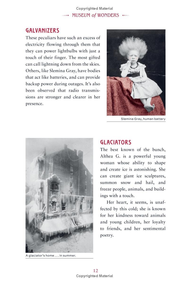 Miss Peregrine's Museum Of Wonders: An Indispensable Guide To The Dangers And Delights Of The Peculiar World For The Instruction Of New Arrivals