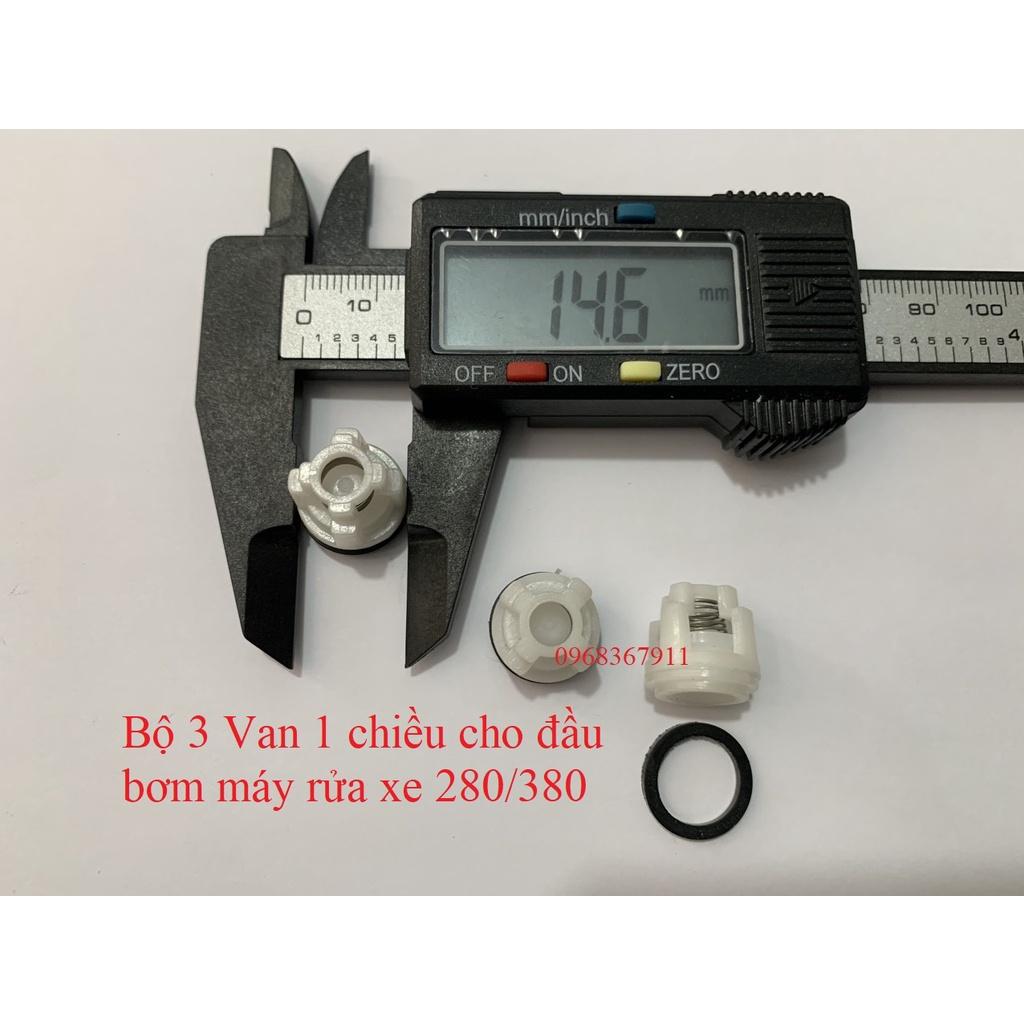 Bộ 3 Van 1 chiều cho đầu bơm máy rửa xe 280/380, Bộ 3 lupe ( van 1 chiều )