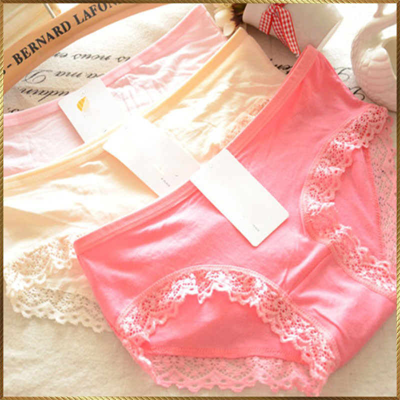 Combo 10 Quần Lót Nữ Cotton Trơn Viền Ren Modal Siêu Thoải Mái