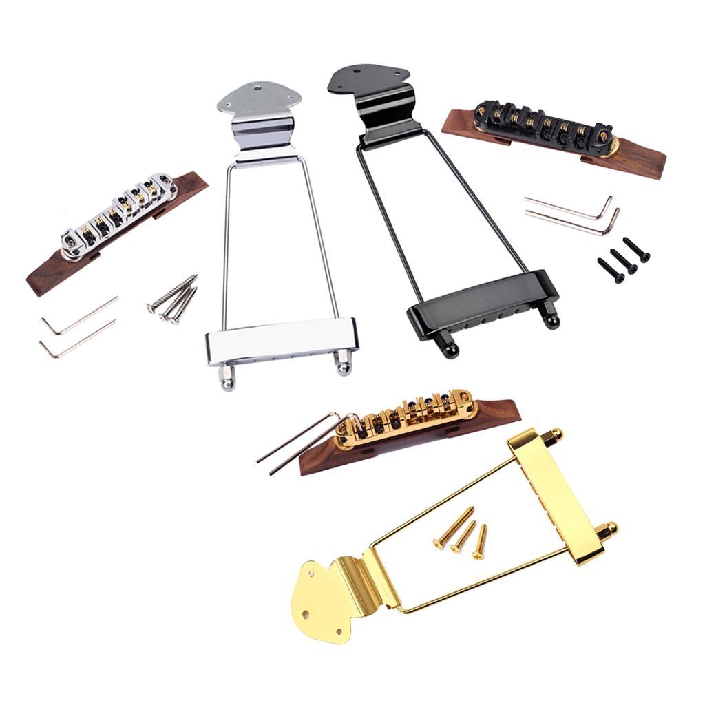1 Set Archtop Jazz Guitar Bridge Tailpiece for Jazz Guitar