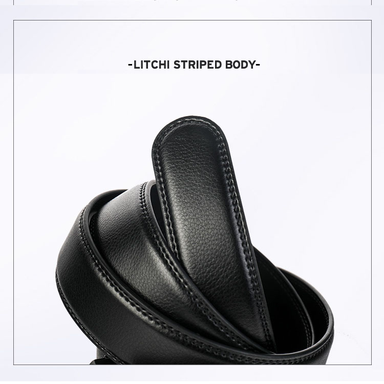 Leather Belt Double-sided Leather Belt Simple