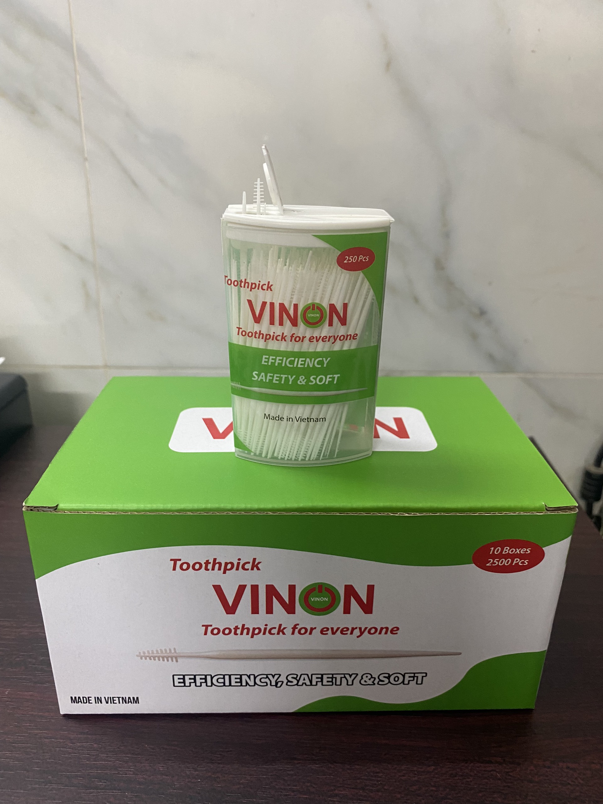 Tăm Vinon - Lựa Chọn Hoàn Hảo Cho Răng Miệng (hộp 250 tăm)