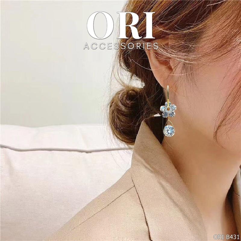 Bông tai nữ dáng dài Violet sang trọng thời trang ORI ACCESSORIES B431