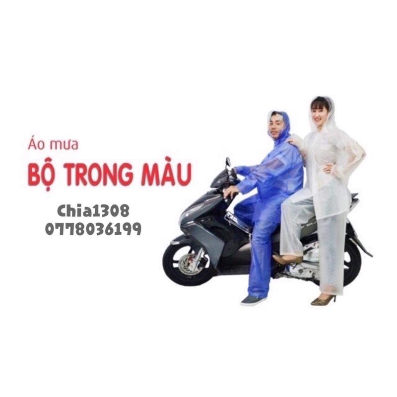 Áo mưa bộ trong suốt Rando