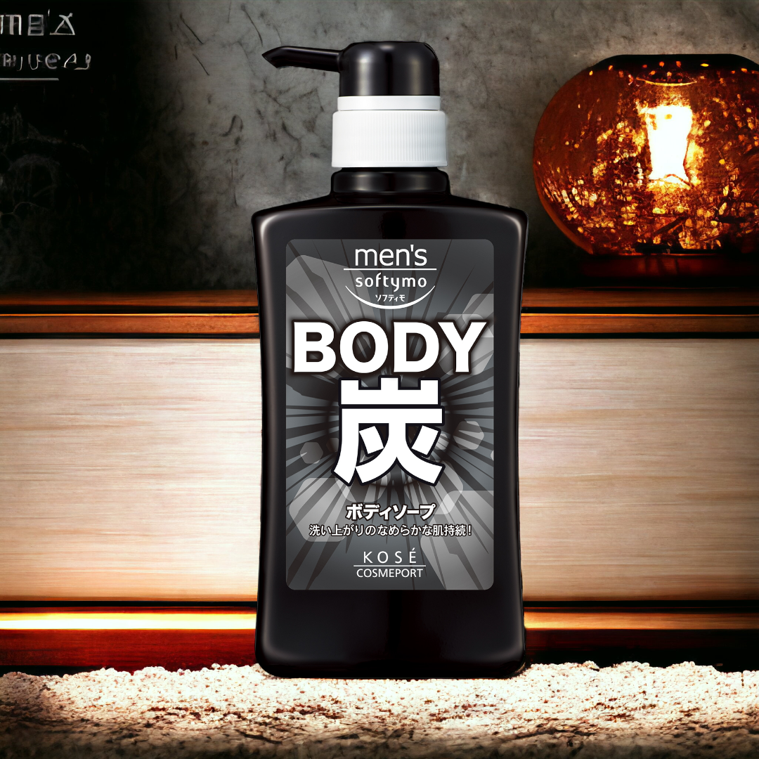 Sữa Tắm Than Hoạt Tính Dành Cho Nam Kosé Cosmeport Men's Softymo Body Soap S (550mL)