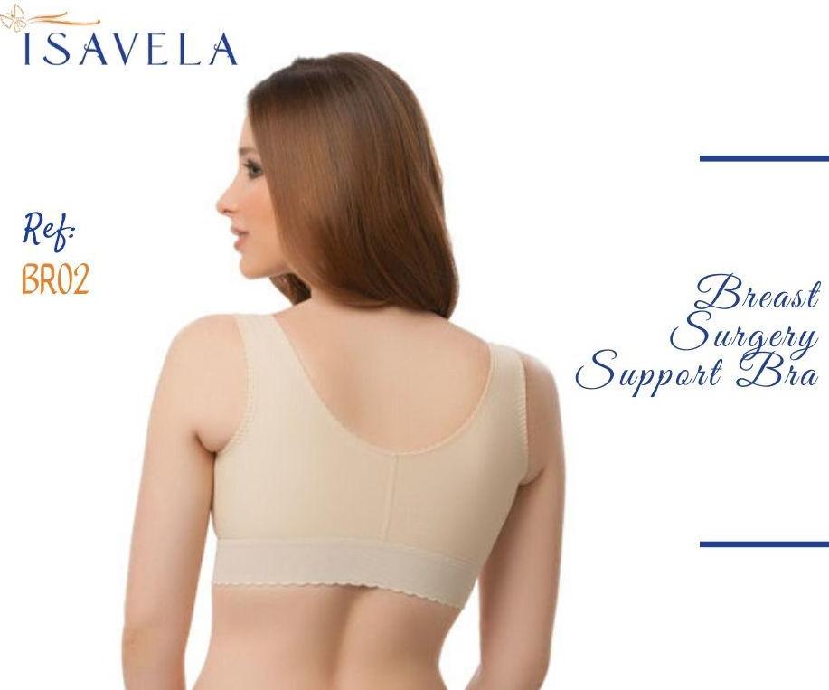 ISAVELA BR02 - Áo ngực định hình sau phẫu thuật, không đai - Sử dụng hiệu quả sau nâng ngực