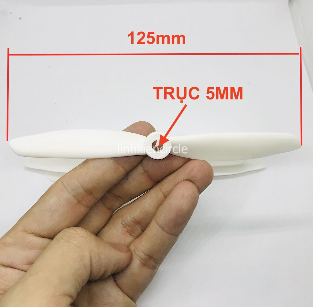4 cánh quạt máy bay mini fly cam 125mm trục 5mm thuận nghịch chất lượng cao - KG0004