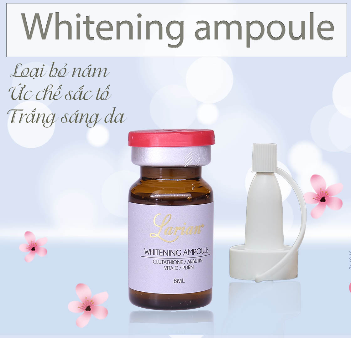 Tế bào gốc DNA cá hồi mờ thâm nám, ức chế sắc tố, trắng sáng da (Larian Whitening Ampoule)8ml