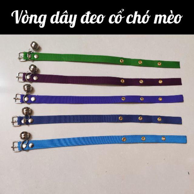 Vòng cổ chó &amp; mèo - dây đeo cổ bằng vải dù 33cm x 1.5cm / Bền &amp; thoải mái cho thú cưng