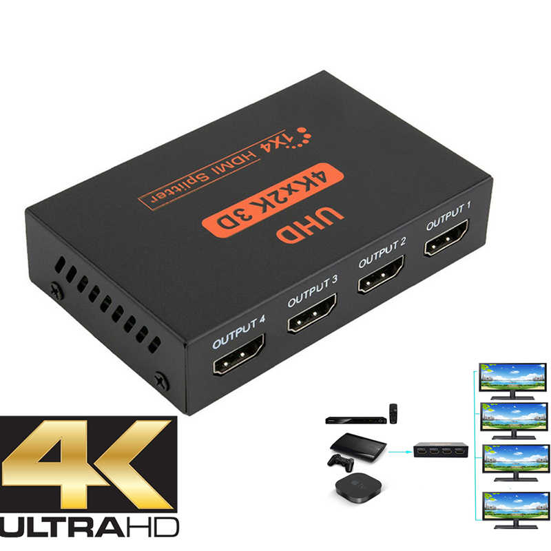 Bộ Chia HDMI 1x4 Không Suy Hao Có Cấp Nguồn