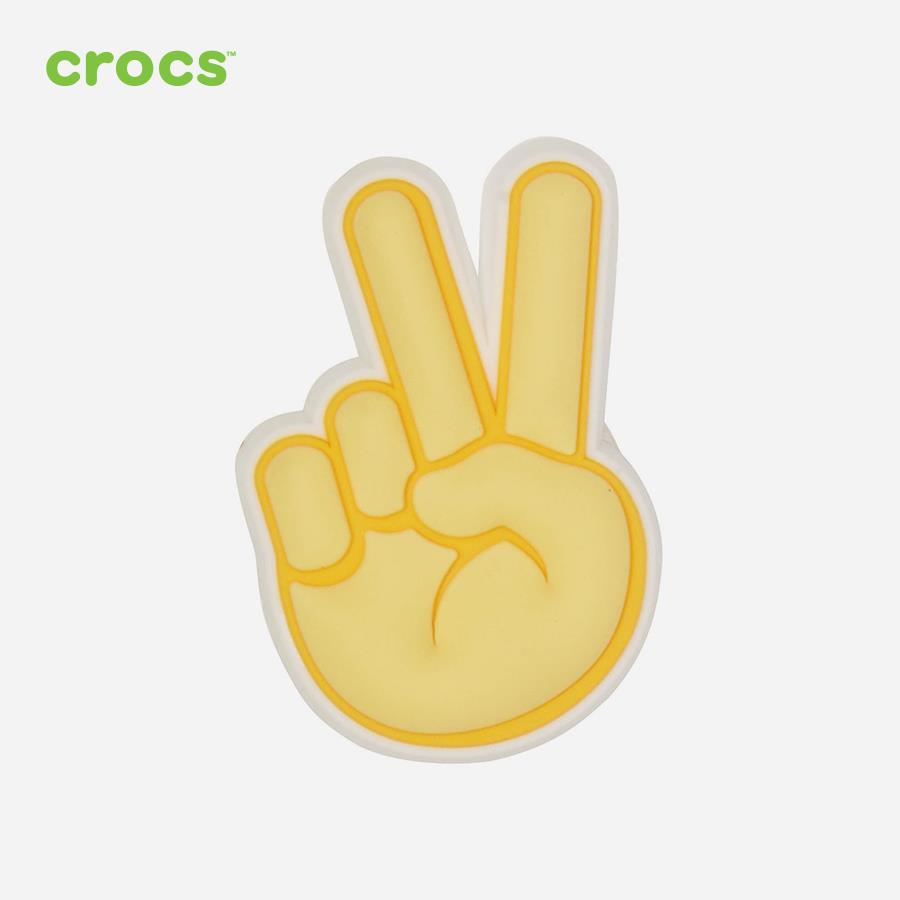 Huy Hiệu Jibbitz Crocs Peace Hand Sign 1 Pcs - 10007207 - Multi - 1 Pcs