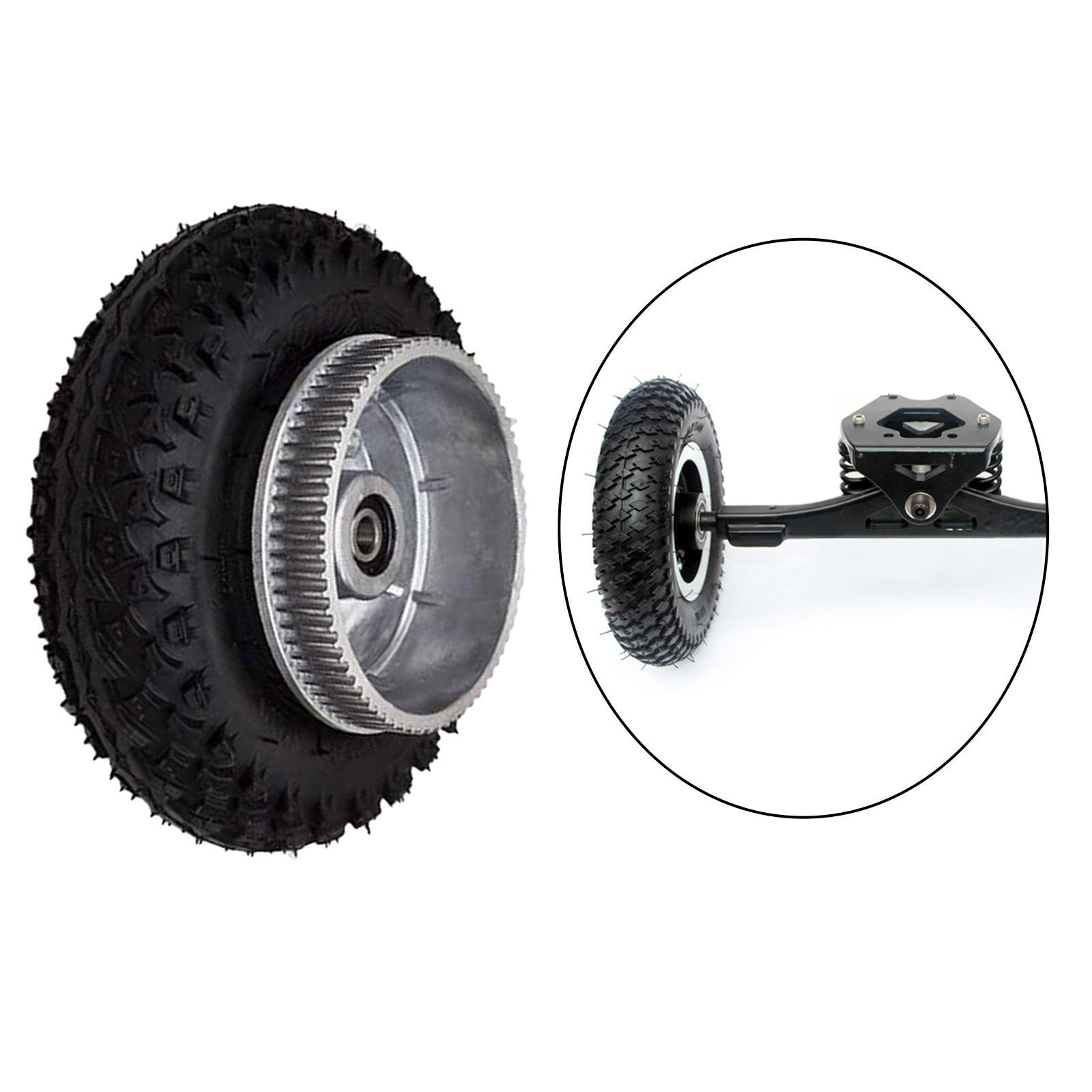 2X Electric Skateboard Parts Gear Motor Truck Wheel Pulley Inflatable