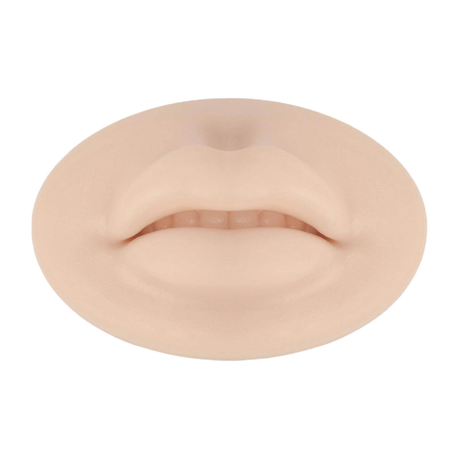 3D Silicone Lip Practice Skin Waterproof for Training Accessories Skin