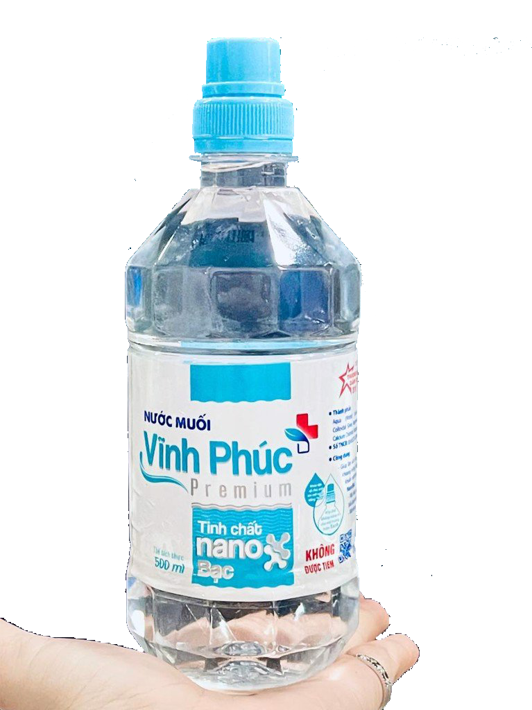 Nước Muối Vĩnh Phúc Premium - Tinh chất Nano Bạc - Tăng cường khả năng diệt khuẩn